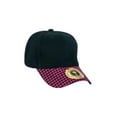 thumbnail image 4 of Top Headwear Adjustable Structured Plaid Bill Hat 12 LOT - Black/Hot Pink, 4 of 5