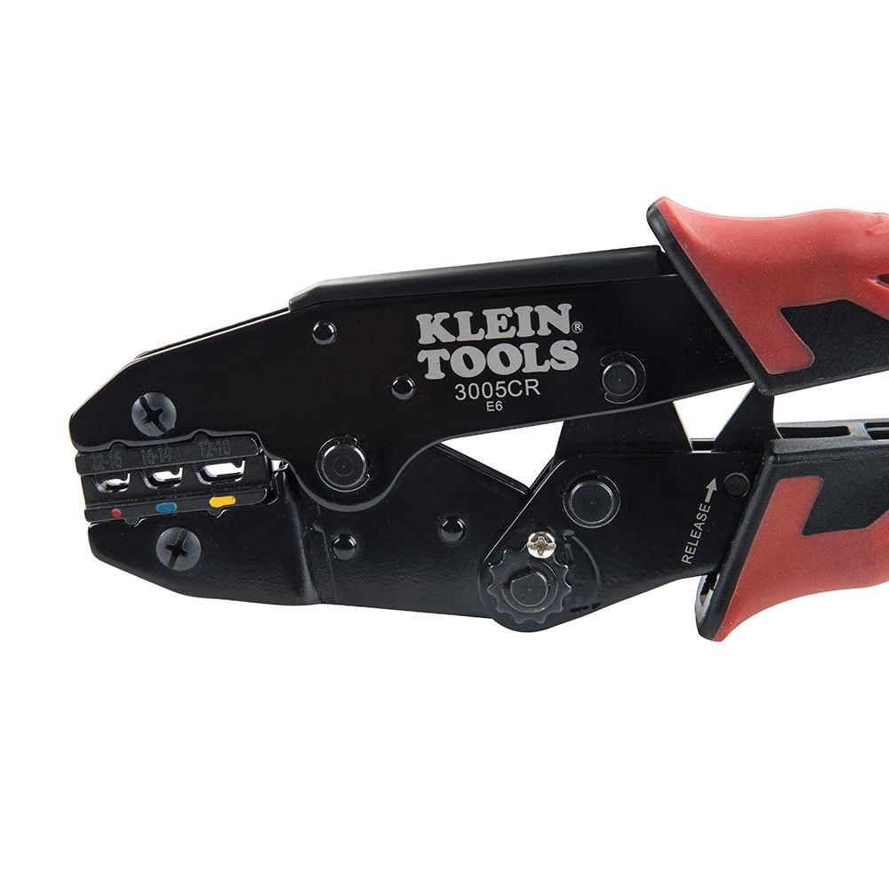 Klein Tools Ratcheting Crimper 10-22 AWG - Insulated Terminals