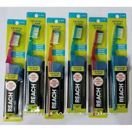 Brand New 6 Reach Toothbrush Extra Clean FIRM Bristles Hard