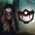 thumbnail image 2 of Halloween Dance Performance Two Half Face Bleeding Tiger Yasha Tengu Human Wolf, 2 of 4