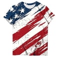 thumbnail image 5 of Qingpeng 4th of July Patriotic T Shirts for Women Summer Star Print Shirts Women's Independence Day Short Sleeve Casual Tee Tops, 5 of 5