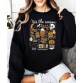 thumbnail image 4 of Tis The Season Fall Sweatshirt for Women, Teens & Youth Pumpkin, Ghost Halloween Sweater Black Sweatshirt Adult Small, 4 of 5