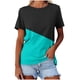 thumbnail image 1 of Camiseta de Manga Corta de Cuello Redondo, Casual para la Primavera Y la Fiesta de la Mujer de los Tops de Verano, 1 of 4