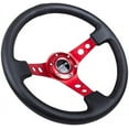 thumbnail image 3 of Steering Wheel 350mm 3in Dish Blk Leather/Red Ctr, 3 of 3