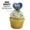 thumbnail image 3 of Me Above the Law Heart Love Cupcake Picks Toppers Decoration Set of 6, 3 of 6