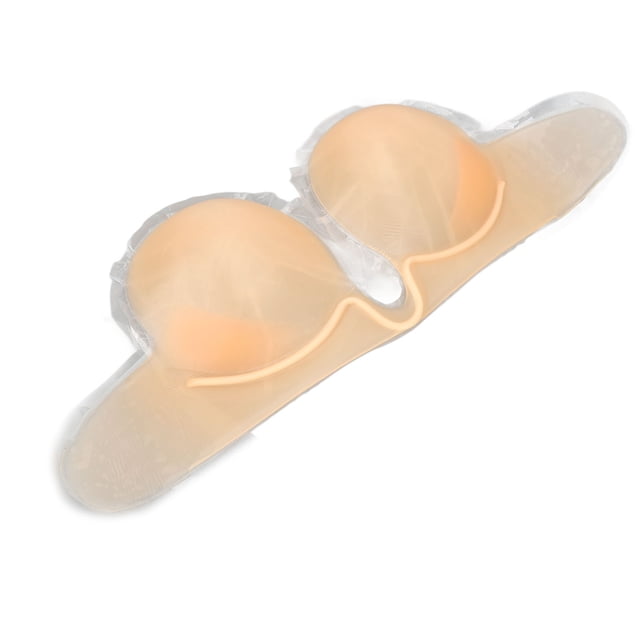 Sujetador de Silicona ANGGREK Adhesivo con Anillo de Acero Para Levantamiento de Cofres Sin Tirantes Push Up