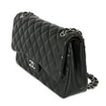 thumbnail image 4 of Pre-Owned Chanel Black Quilted Lambskin Jumbo Classic Double Flap, 4 of 9