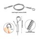 thumbnail image 2 of Kit de 4 piezas de alambre ajustable para colgar cuadros en el marco del espejo - Cable de acero inoxidable resistente de 3 metros de color plateado, 2 of 5