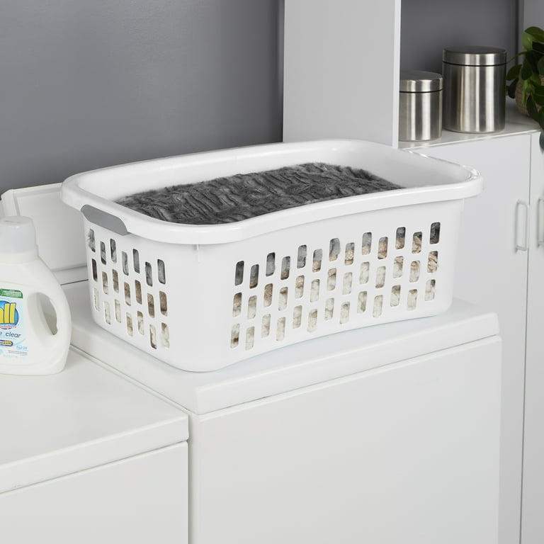 Sterilite HipHold Laundry Basket, 1.5 Bushel Plastic Clothes