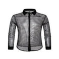 thumbnail image 5 of Men Spring Autumn Sequins Shirt Long Sleeve Turn Down Collar Dot Shirt, 5 of 5