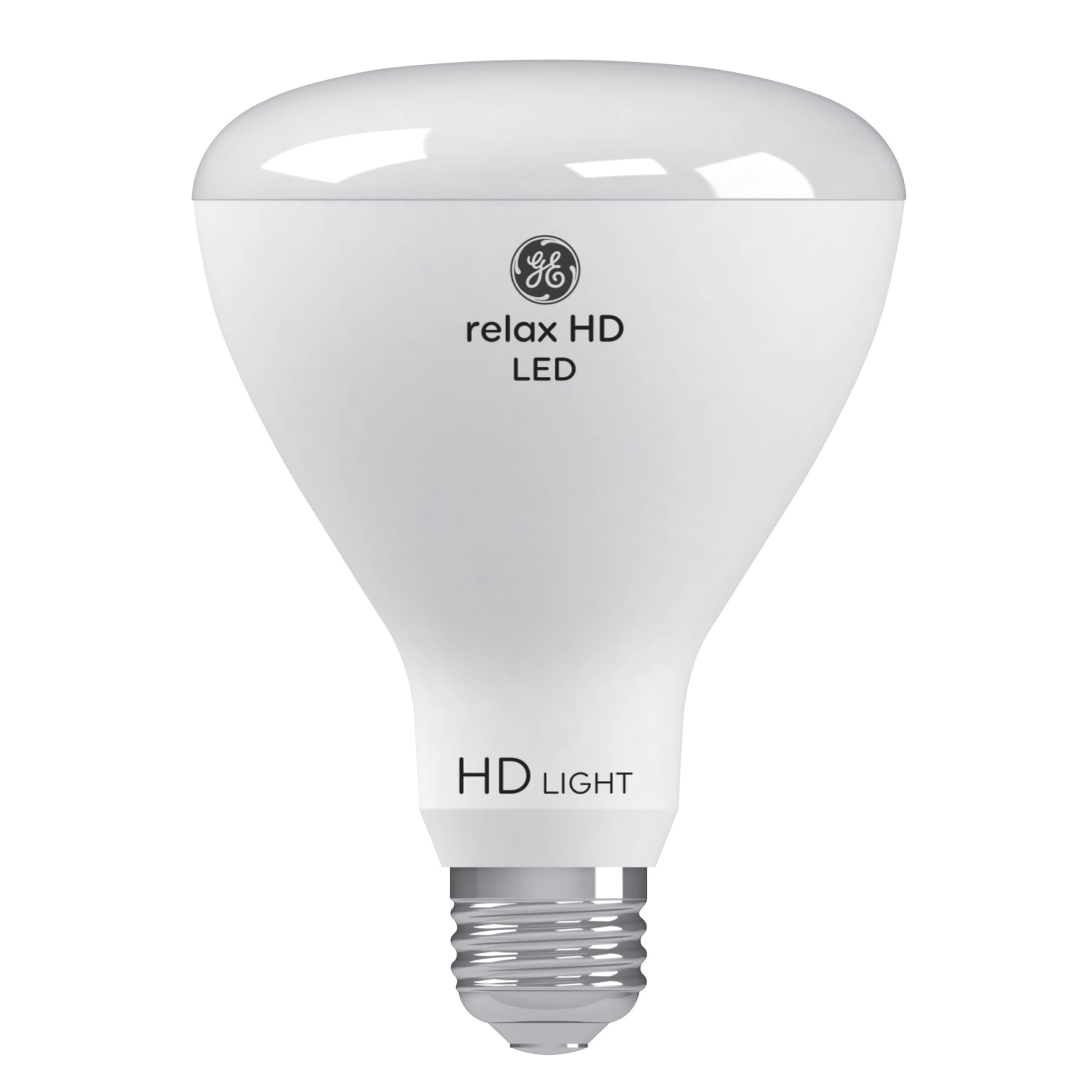 (1 pack) GE Relax HD LED Light Bulbs, 65 Watt, Soft White, BR30 Indoor Floodlight, Medium Base, 2pk