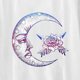 thumbnail image 3 of ICHUANYI Clearance Women's Vintage Sun And Printed Pattern Casual Short Sleeve Tops Blouse(White, M) ICHUANYI WER2023081509958, 3 of 8