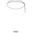 thumbnail image 3 of Progress Lighting Airpro Collection, 2-Light Ceiling Fan Light Kit, Steel, Graphite Finish, Opal Glass Shade, 3 of 3