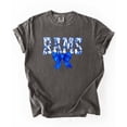 thumbnail image 5 of Rams Blue Floral Bow Shirt for Women & Teens Trendy Team Spirit Sports Fan Graphic Tee Pepper Shirt Adult Small, 5 of 7