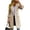 Beige, variant on FUNING  Womens Fall Winter Wool Coats Double Breasted Midi Peacoat Trench Coats