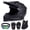 Matte Black 1, variant on XiongXiong Dirt Bike Helmets, DOT Certified Motorcycle Helmet w/ Goggles, Gloves, Mask, for Off-Road, ATV, Motocross, Sun Visor Snowmobile, Black, M