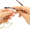 thumbnail image 6 of The Beadsmith Eye Glass Ends – Adjustable Rubber Connectors – Attached to Chain, Strap or Necklace – Works for Eyeglasses & Sunglasses – Clear Silicone & Gold Metal – .8” x .18” – 144 Pieces, 6 of 8