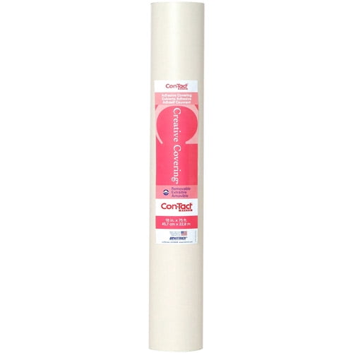 Con-Tact Creative Covering Multipurpose Shelf Liner, 18" x 75' Roll, Almond