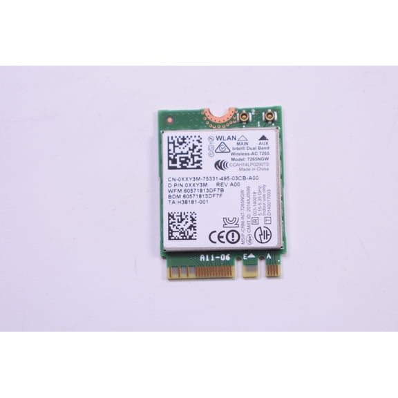 Compatible With XXY3M Replacement for XXY3M Dell Wireless Card INSPIRON 13 (7347) SILVER 13-7352