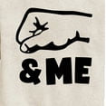 thumbnail image 3 of Instant Message - Daddy And Me Fist Bump - Toddler & Youth Crewneck Fleece Sweatshirt, 3 of 6