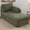 Green - L, variant on MDQMD 32" Wide Green Left-Arm Chaise Lounge Indoor, Chenille Fabric with Cushions, Sturdy Metal Legs, Single Sofa for Living Room