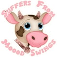 thumbnail image 3 of CafePress - Mood Swing Cow Design - Women's Dark Pajamas, 3 of 4