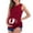 Burgundy, variant on IROINNID Nursing Tank for Women Solid Color Print Sleeveless Pregnant Vest Clothe Top,Navy