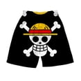 thumbnail image 4 of Pantalones cortos con estampado digital 3D de anime ONE Piece Monkey D Luffy Roronoa Zoro Ace Edward Newgate Kaidou, pantalones cortos casuales holgados para playa, 4 of 5
