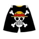thumbnail image 4 of Pantalones cortos con estampado digital 3D de anime ONE Piece Monkey D Luffy Roronoa Zoro Ace Edward Newgate Kaidou, pantalones cortos casuales holgados para playa, 4 of 5