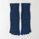 thumbnail image 2 of Calcetines de algodón de cinco dedos para mujer Vorkoi, azul oscuro, 2 of 2