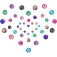 thumbnail image 6 of Suhome 1920pcs 8 Color Crackle Lampwork Glass Beads 4mm 6mm 8mm Handcrafted Round Spacer Loose Beads for Jewelry Making, 6 of 8