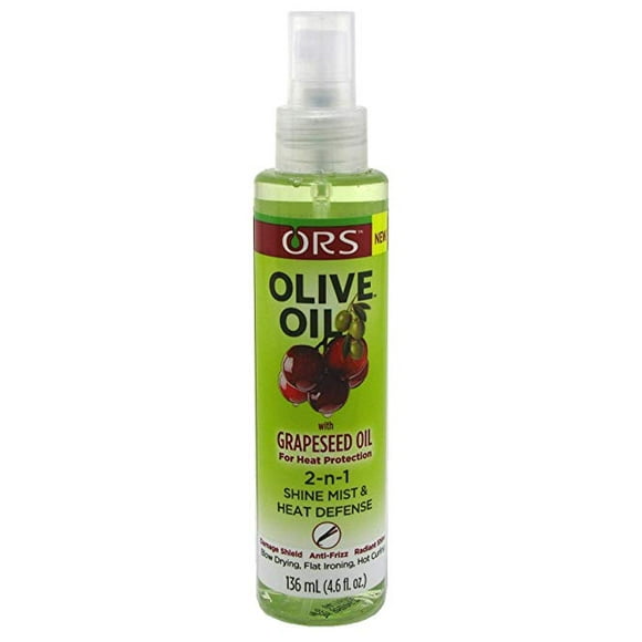ORS Huile d'Olive à l'Huile de Pépins de Raisin 2-n-1 Brouillard de Brillance 4,6 fl oz