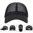 thumbnail image 5 of Breathable Sports Hat Summer Mesh Baseball Hat Unisex Workout Hat (Black), 5 of 5
