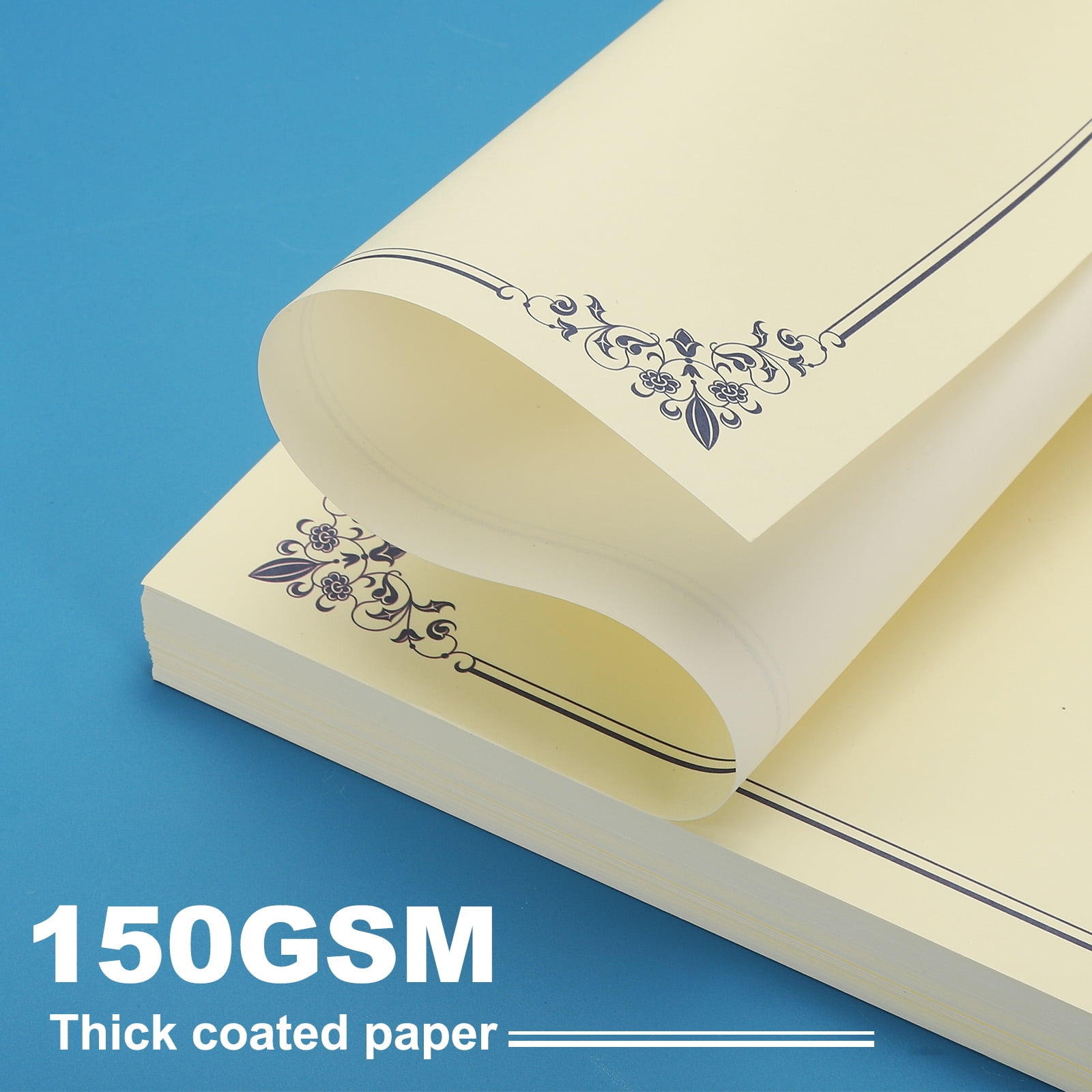 Uxcell 11.7" x 8.3" Certificate Paper, 100 Sheets Blank Award Certificates for Printers