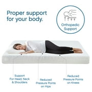 Cool Gel 8 Queen Medium Tight Top Gel Memory Foam Mattress, White