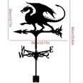thumbnail image 4 of Rooster Horse Dog Dragon Metal Iron Art Weathervane Garden Stake Ref: 2009, 4 of 5