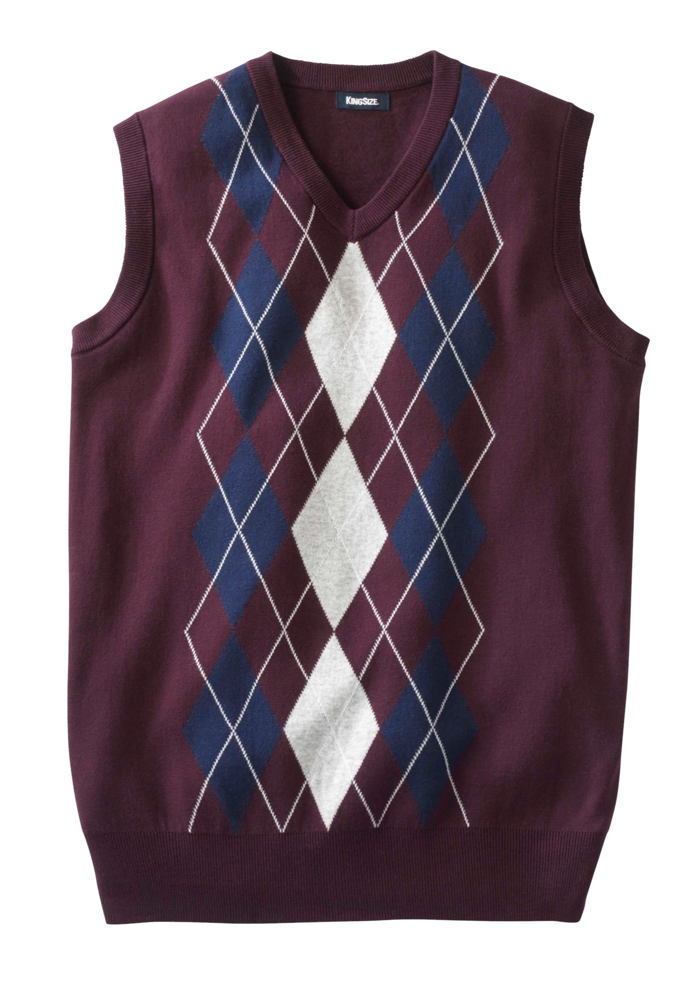 purple argyle sweater vest
