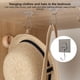 thumbnail image 4 of Injueey Gancho de almacenamiento, gancho autoadhesivo, estante de pared ajustable, cocina, baño, sin perforaciones, gancho adhesivo fuerte que Almacenamiento y organización del hogar gris Largo 8*8cm, 4 of 6
