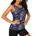 thumbnail image 2 of Gaeub Lavender Flowers Women's Workout Tank Tops Lightweight Sleeveless Shirts for Women for Athletic Running Tennis Yoga - XX-Large, 2 of 9