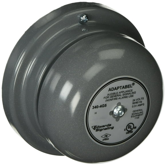 Cloche Signalisation-340-4G5, 24VAC, 0.250A, Gris