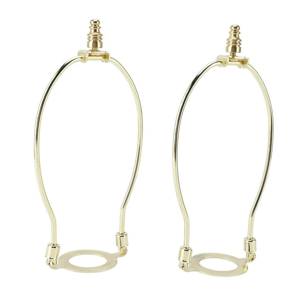 Lamp Shade Harps Holder Kit,2Pcs Adjustable E26 Light Base Metal Lampshades Holder Lampshade Bracket DIY Lighting Accessories for Table and Floor Lamps