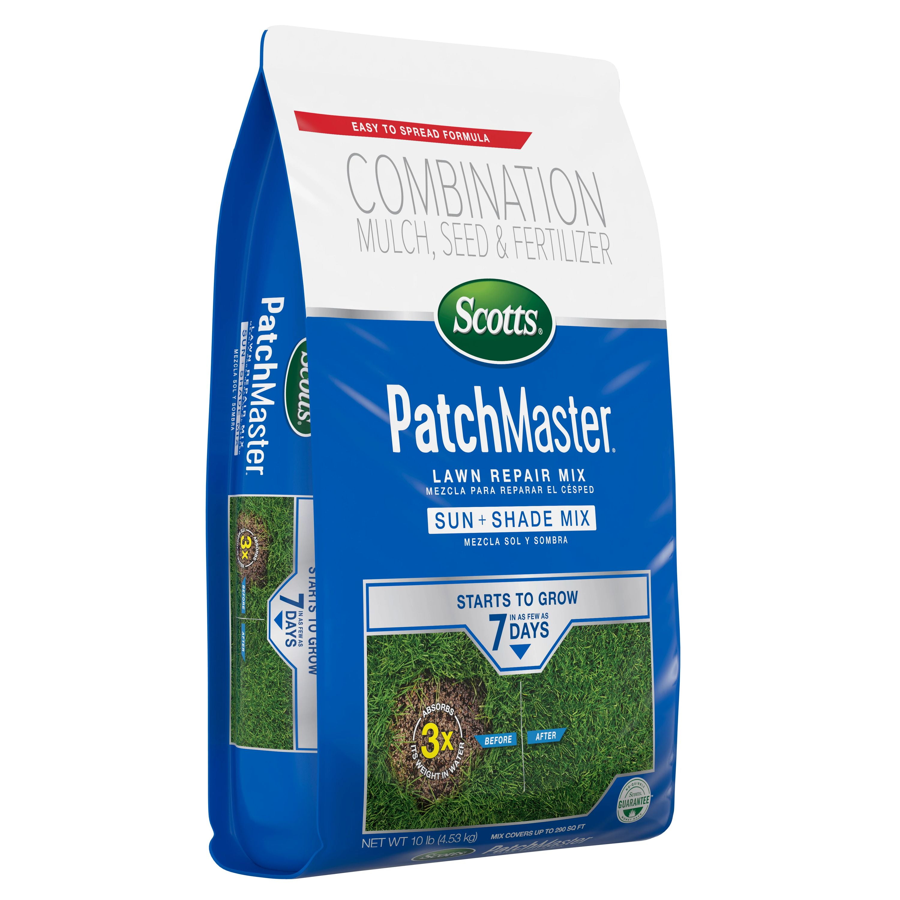 Scotts PatchMaster Lawn Repair Mix Sun + Shade Mix, 10 lbs.