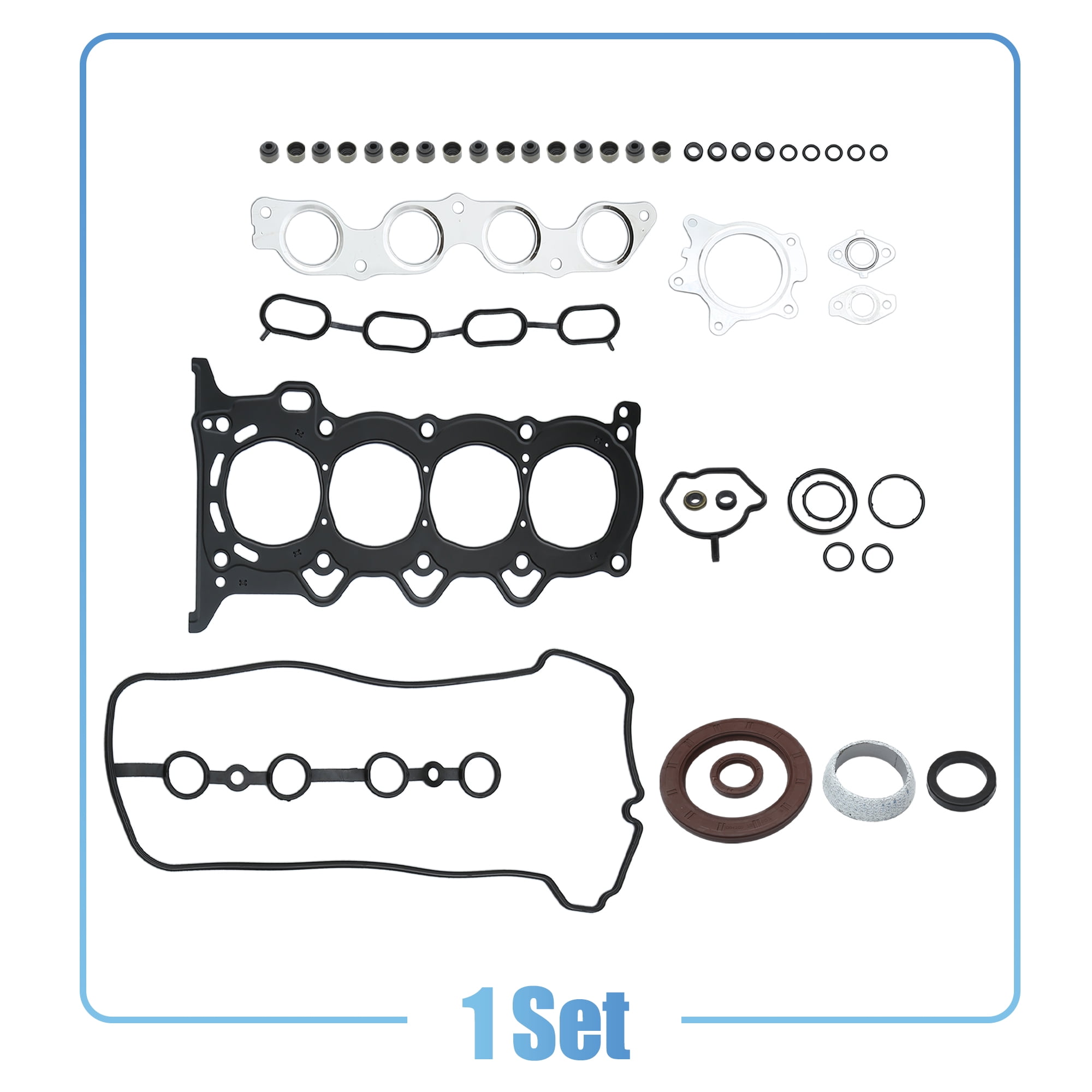 Unique Bargains 1 Set Engine Cylinder Head Gasket Set for Toyota Prius 2001-2009 Metal