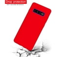 thumbnail image 6 of Galaxy S10 Plus Case, Samsung Galaxy S10 Plus Case Liquid Silicone Case Dual Layer Hybrid Hard PC Soft Silicone Gel Rubber Bumper Slim Shockproof Protective Case Cover for Galaxy S10 Plus, Red, 6 of 12