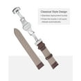 thumbnail image 4 of Uxcell Leather Band Replacement Kit Deployment Buckle Watch Strap 21mm with Spring Bars, Brown, 4 of 7