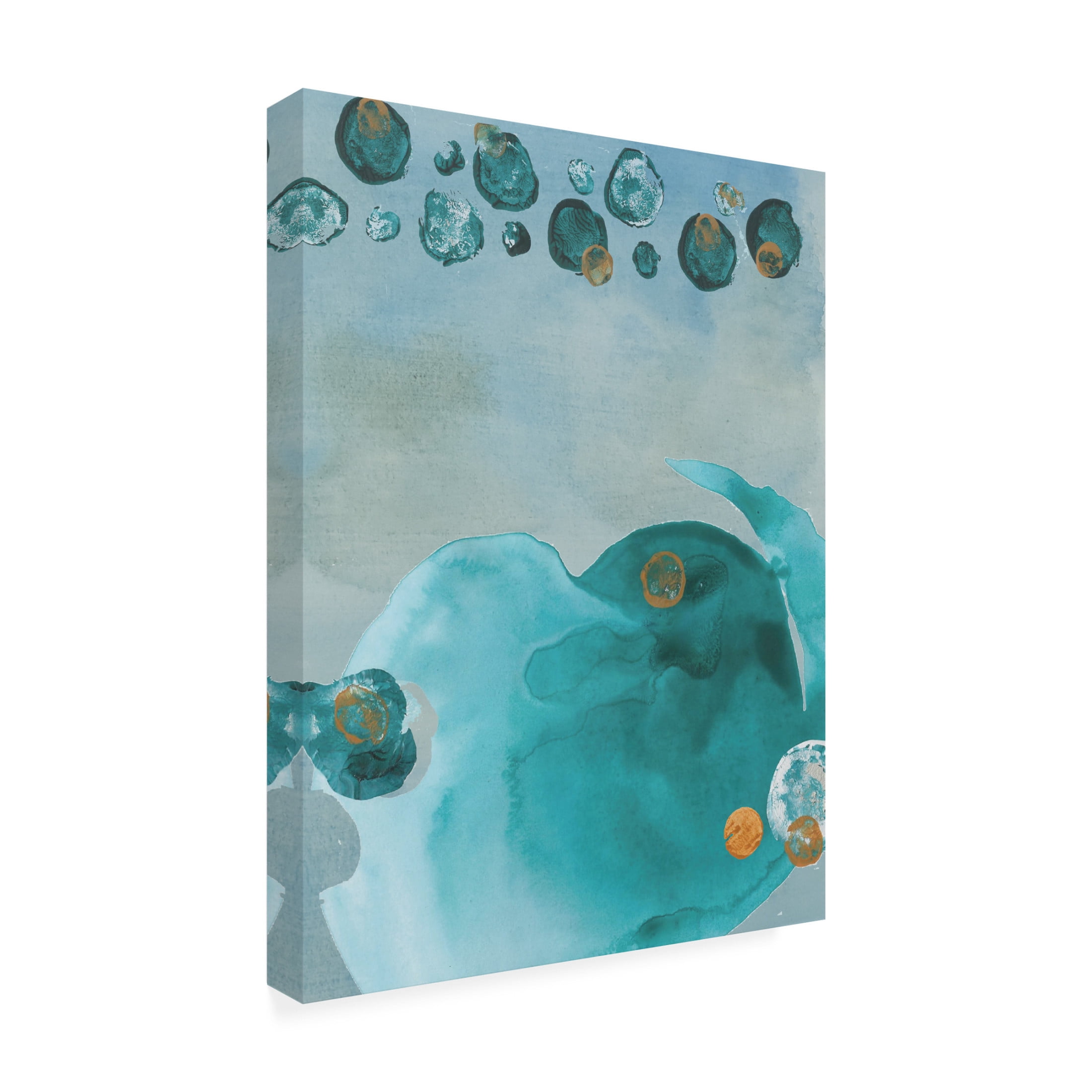 Canvas Wall Art - Maliq 'Blue Sun' Wall Art for Living Room, Bedroom, or Office Décor by Trademark Fine Art - 24 x 32 Inches