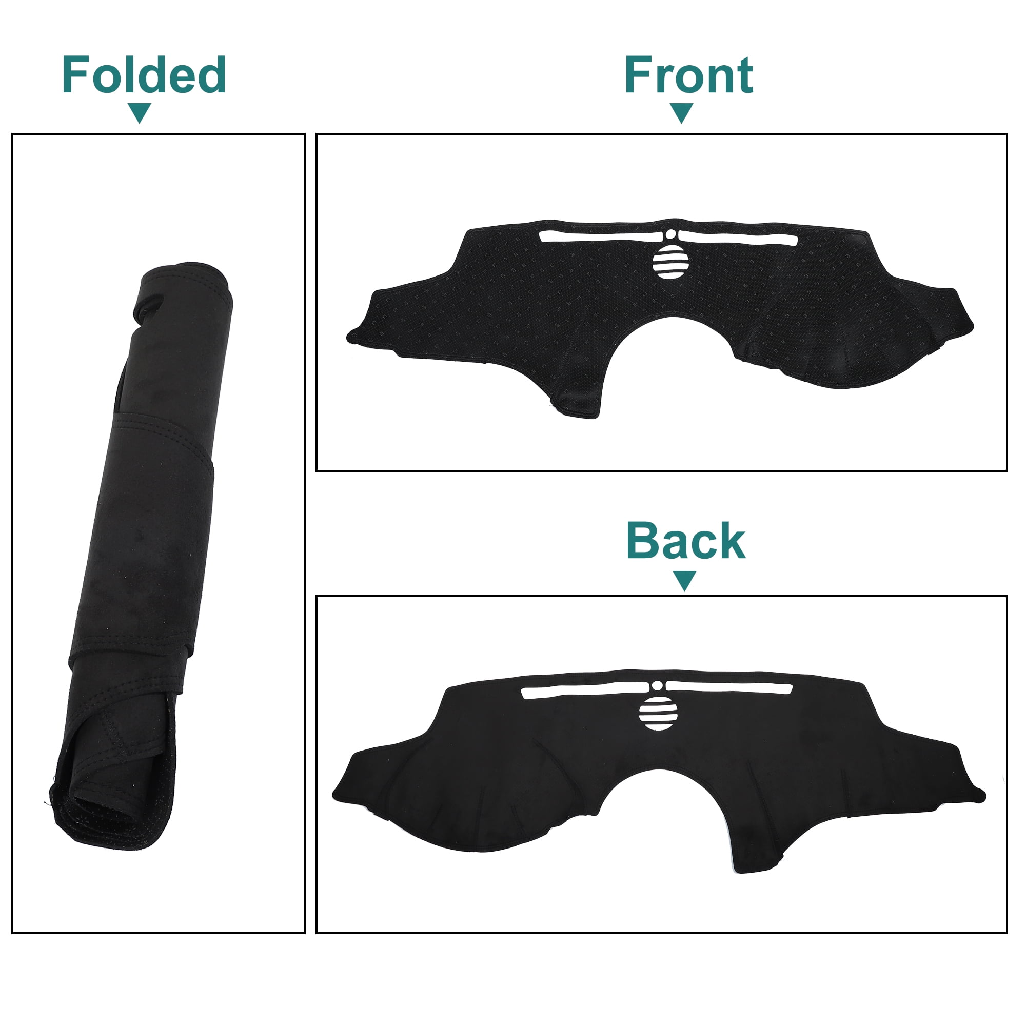 Unique Bargains Dashboard Cover Mat Suede Fabric Dash Cover for Lexus ES350 2007-2012 Nonslip Protector