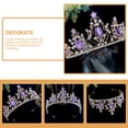 thumbnail image 3 of Corona de novia Tiara nupcial de boda Corona de diamantes de imitación Tiara de diamantes de imitación Tocado de fiesta, 3 of 7