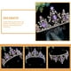 thumbnail image 3 of Corona de novia Tiara nupcial de boda Corona de diamantes de imitación Tiara de diamantes de imitación Tocado de fiesta, 3 of 7
