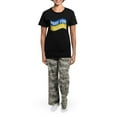 thumbnail image 4 of CafePress - Pray For Ukraine Pajamas - Women's Short Sleeve Print T-Shirt and Pants Dark Cotton Pajama Set, 4 of 7